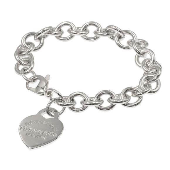 Tiffany & Co. Jewelry - TIFFANY Silver Heart Charm Bracelet